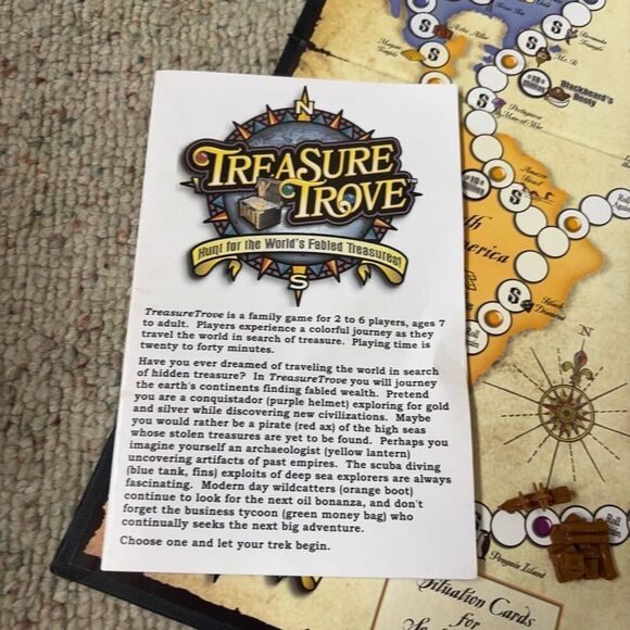 Treasure Trove Board Game – Hunt for the World’s Fabled Treasures - Picture 7 of 12